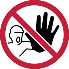 NMC - ISO Label - Black, Red & White, 4" Long x 4" High, Sign Muscle Finish - Benchmark Tooling