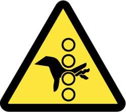 NMC - ISO Label - Black & Yellow, 4" Long x 4" High, Sign Muscle Finish - Benchmark Tooling