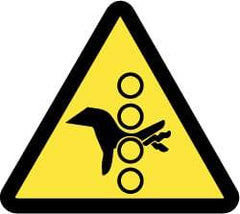 NMC - ISO Label - Black & Yellow, 4" Long x 4" High, Sign Muscle Finish - Benchmark Tooling