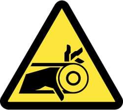 NMC - ISO Label - Black & Yellow, 4" Long x 4" High, Sign Muscle Finish - Benchmark Tooling