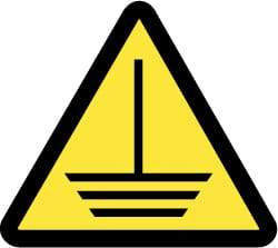 NMC - ISO Label - Black & Yellow, 4" Long x 4" High, Sign Muscle Finish - Benchmark Tooling