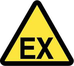 NMC - ISO Label - Black & Yellow, 4" Long x 4" High, Sign Muscle Finish - Benchmark Tooling