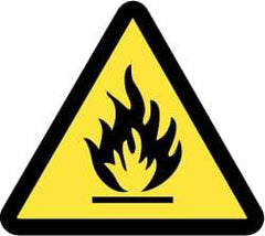 NMC - ISO Label - Black & Yellow, 4" Long x 4" High, Sign Muscle Finish - Benchmark Tooling