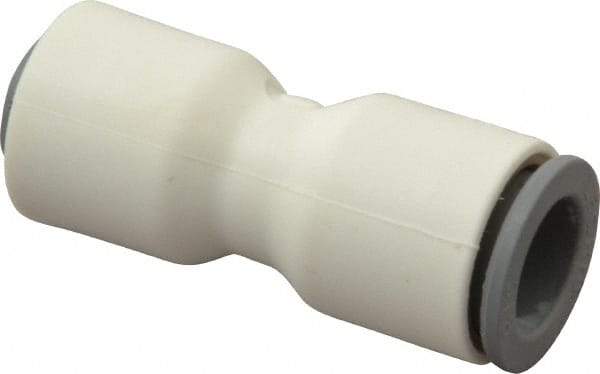 Parker - 1/4 x 3/8" OD, Bio-Sourced Nylon 11 Push-to-Connect Union - 230 Max psi, White - Benchmark Tooling