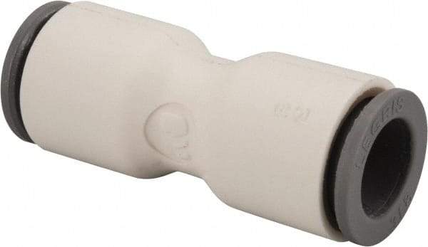 Parker - 3/8" OD, Bio-Sourced Nylon 11 Push-to-Connect Union - 190 Max psi, White - Benchmark Tooling