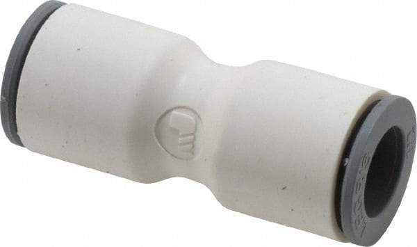 Parker - 1/2" OD, Bio-Sourced Nylon 11 Push-to-Connect Union - 160 Max psi, White - Benchmark Tooling