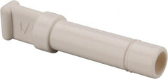 Parker - 1/4" OD, Bio-Sourced Nylon 11 Push-to-Connect Plug - 230 Max psi, White - Benchmark Tooling