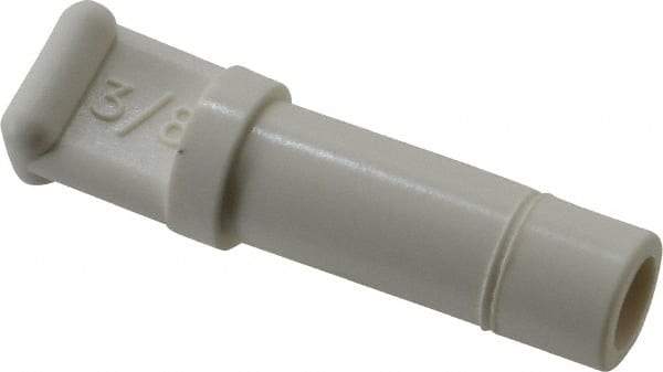 Parker - 3/8" OD, Bio-Sourced Nylon 11 Push-to-Connect Plug - 190 Max psi, White - Benchmark Tooling