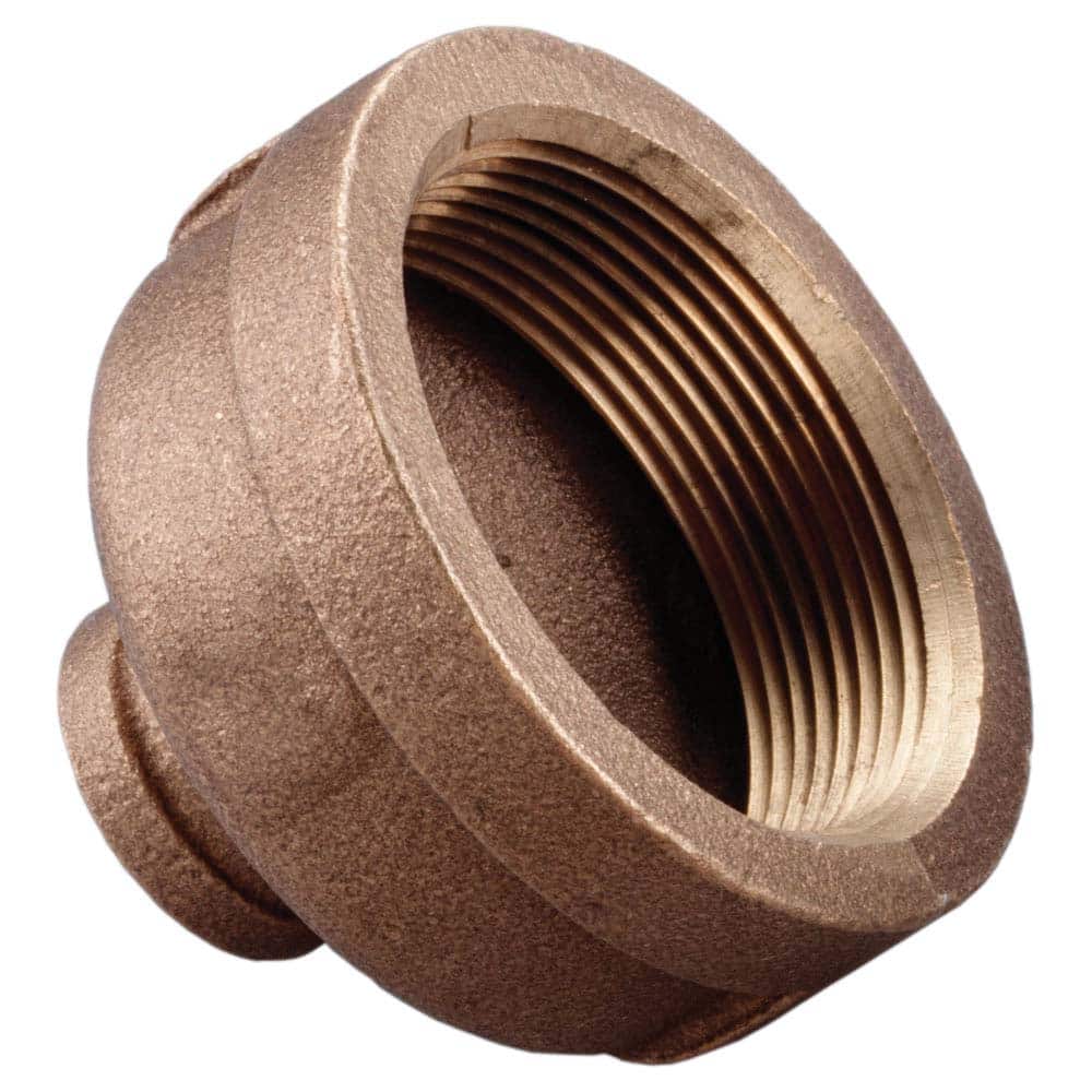 Merit Brass - Brass & Chrome Pipe Fittings Type: Reducing Coupling Fitting Size: 1-1/2 x 1/2 - Benchmark Tooling
