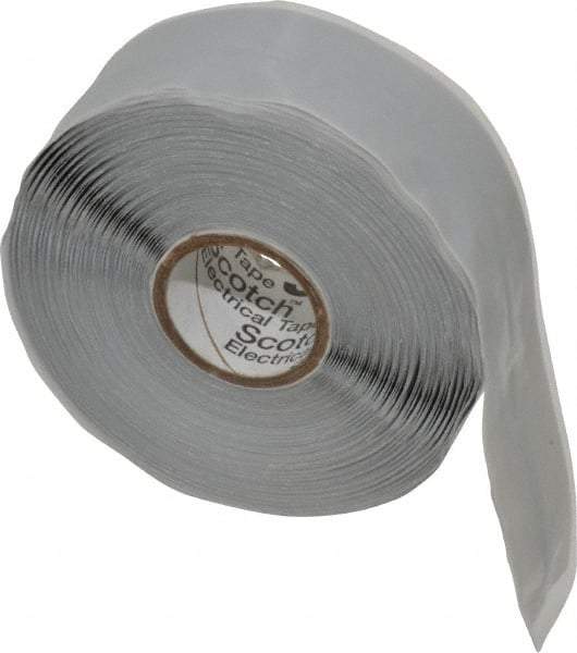 3M - 1" x 30', Gray Silicone Electrical Tape - Series 70HDT, 20 mil Thick, 600 V/mil Dielectric Strength - Benchmark Tooling