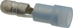 3M - 16 to 14 AWG Crimp Bullet Connector - 0.18" Bullet Diam, Blue Nylon Insulation - Benchmark Tooling