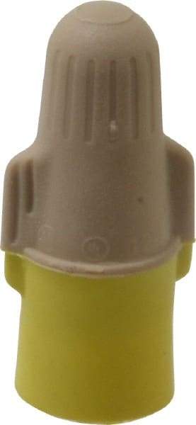 3M - 2, 22 to 3, 12 AWG, 600 Volt, Flame Retardant, Wing Twist on Wire Connector - Tan & Yellow, 221°F - Benchmark Tooling