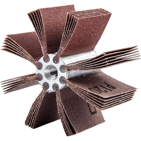 Merit Abrasives - 60 Grit, Coated, Aluminum Oxide Bore Polisher - Medium Grade, 15,000 RPM, Polishes Bores with 2-5/8 to 3" Diam - Benchmark Tooling