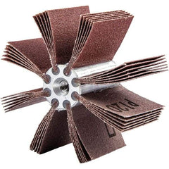Merit Abrasives - 60 Grit, Coated, Aluminum Oxide Bore Polisher - Medium Grade, 15,000 RPM, Polishes Bores with 2-5/8 to 3" Diam - Benchmark Tooling