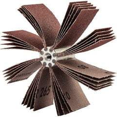 Merit Abrasives - 240 Grit, Coated, Aluminum Oxide Bore Polisher - Very Fine Grade, 10,000 RPM, Polishes Bores with 3-1/8 to 4" Diam - Benchmark Tooling