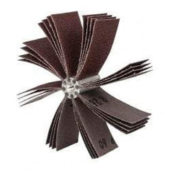 Merit Abrasives - 60 Grit, Coated, Aluminum Oxide Bore Polisher - Medium Grade, 8,000 RPM, Polishes Bores with 4-1/4 to 5-1/4" Diam - Benchmark Tooling