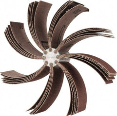 Merit Abrasives - 80 Grit, Coated, Aluminum Oxide Bore Polisher - Medium Grade, 8,000 RPM, Polishes Bores with 4-1/4 to 5-1/4" Diam - Benchmark Tooling