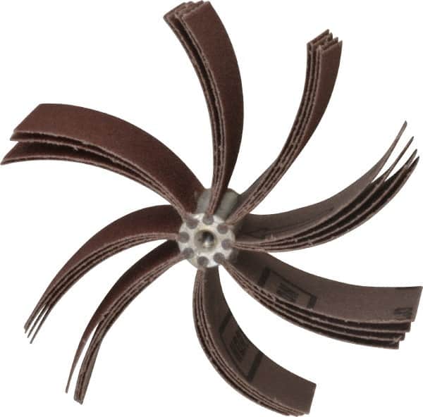 Merit Abrasives - 60 Grit, Coated, Aluminum Oxide Bore Polisher - Medium Grade, 8,000 RPM, Polishes Bores with 5-1/4 to 5-7/8" Diam - Benchmark Tooling