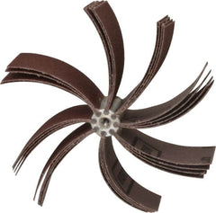 Merit Abrasives - 60 Grit, Coated, Aluminum Oxide Bore Polisher - Medium Grade, 8,000 RPM, Polishes Bores with 5-1/4 to 5-7/8" Diam - Benchmark Tooling