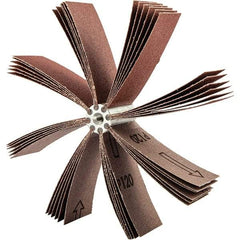 Merit Abrasives - 240 Grit, Coated, Aluminum Oxide Bore Polisher - Very Fine Grade, 8,000 RPM, Polishes Bores with 5-1/4 to 5-7/8" Diam - Benchmark Tooling