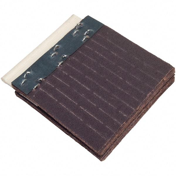 Merit Abrasives - 80 Grit, Scored Surface, Aluminum Oxide Flex Drum Flap Wheel Refill - Medium Grade, 2-3/4" Trim Length x 2" Wide x 1/4" Thick, Resin Bond - Benchmark Tooling