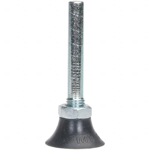 Merit Abrasives - 2" Diam Quick-Change Type P Disc Backing Pad - 1/4" Shank Diam, Soft Density, 30,000 RPM, Power-Lock Type 1 Compatible - Benchmark Tooling