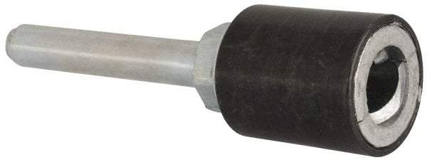 Merit Abrasives - 3/4" Diam Quick-Change Type R Disc Backing Pad - 1/4" Shank Diam, Medium Density, 40,000 RPM, Power-Lock Type 3 Compatible - Benchmark Tooling