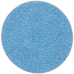 Merit Abrasives - 2" Disc Diam, 60 Grit, Zirconia Alumina Quick Change Disc - Type S Attaching System, Coated, Blue, Medium Grade, 30,000 RPM - Benchmark Tooling