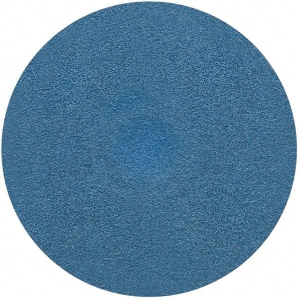 Merit Abrasives - 3" Disc Diam, 80 Grit, Zirconia Alumina Quick Change Disc - Type S Attaching System, Coated, Blue, Medium Grade, 20,000 RPM - Benchmark Tooling