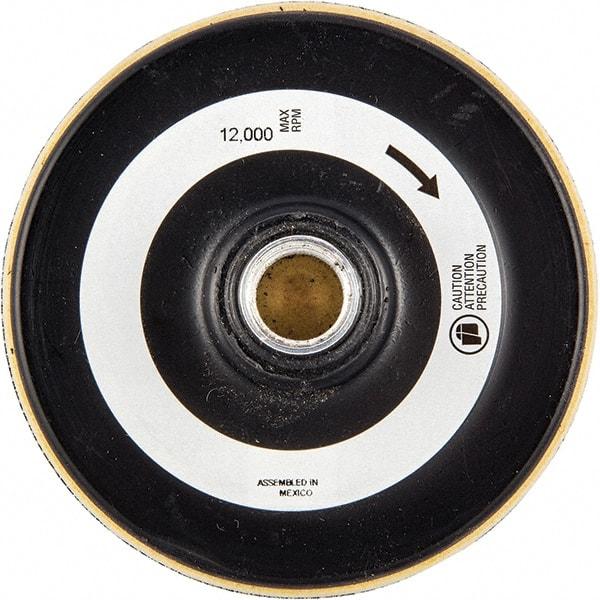 Merit Abrasives - 4" Diam Hook & Loop Disc Backing Pad - 13,000 RPM - Benchmark Tooling