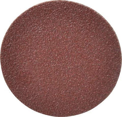 Merit Abrasives - 2" Diam, 60 Grit Aluminum Oxide Adhesive PSA Disc - Coarse Grade, Black, Cloth Backing, Flexible - Benchmark Tooling