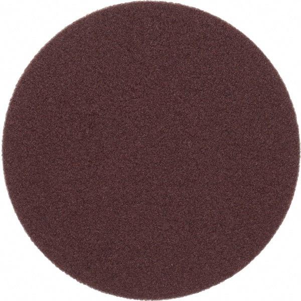 Merit Abrasives - 2" Diam, 120 Grit Aluminum Oxide Adhesive PSA Disc - Medium Grade, Black, Cloth Backing, Flexible - Benchmark Tooling