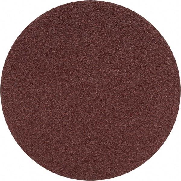 Merit Abrasives - 3" Diam, 60 Grit Aluminum Oxide Adhesive PSA Disc - Coarse Grade, Black, Cloth Backing, Flexible - Benchmark Tooling