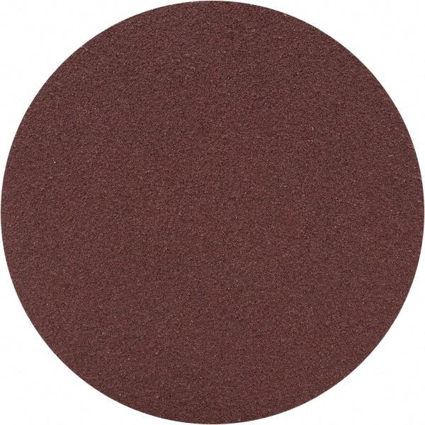 Merit Abrasives - 3" Diam, 120 Grit Aluminum Oxide Adhesive PSA Disc - Medium Grade, Black, Cloth Backing, Flexible - Benchmark Tooling