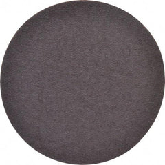 Merit Abrasives - 4" Diam, 60 Grit Aluminum Oxide Adhesive PSA Disc - Coarse Grade, Black, Cloth Backing, Flexible - Benchmark Tooling