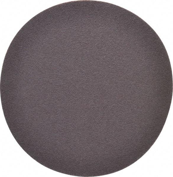Merit Abrasives - 5" Diam, 80 Grit Aluminum Oxide Adhesive PSA Disc - Coarse Grade, Black, Cloth Backing, Flexible - Benchmark Tooling