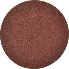 Merit Abrasives - 6" Diam, 24 Grit Aluminum Oxide Adhesive PSA Disc - Very Coarse, Black, Cloth Backing, Flexible - Benchmark Tooling