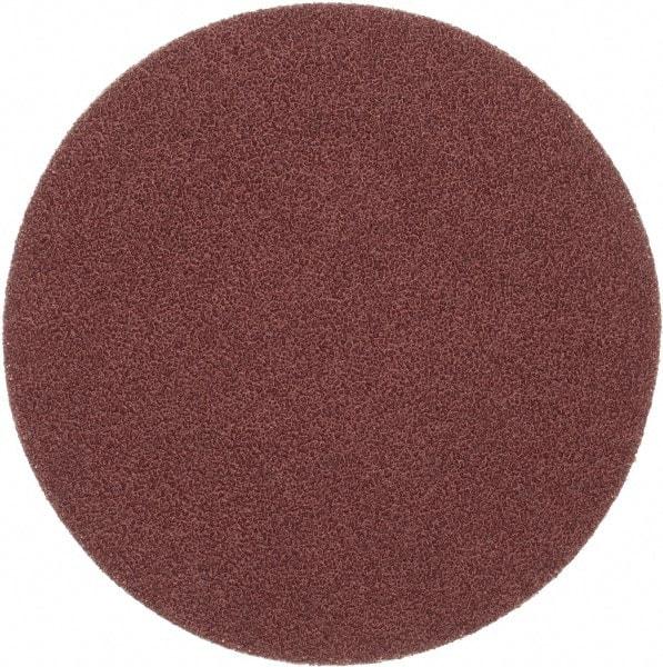 Merit Abrasives - 6" Diam, 40 Grit Aluminum Oxide Adhesive PSA Disc - Very Coarse, Black, Cloth Backing, Flexible - Benchmark Tooling