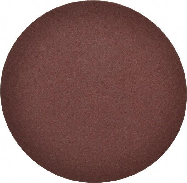 Merit Abrasives - 6" Diam, 100 Grit Aluminum Oxide Adhesive PSA Disc - Medium Grade, Black, Cloth Backing, Flexible - Benchmark Tooling