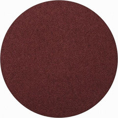 Merit Abrasives - 8" Diam, 50 Grit Aluminum Oxide Adhesive PSA Disc - Coarse Grade, Black, Cloth Backing, Flexible - Benchmark Tooling