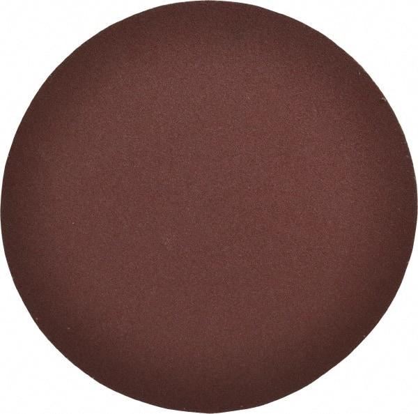 Merit Abrasives - 8" Diam, 100 Grit Aluminum Oxide Adhesive PSA Disc - Medium Grade, Black, Cloth Backing, Flexible - Benchmark Tooling