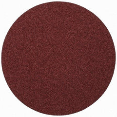 Merit Abrasives - 9" Diam, 36 Grit Aluminum Oxide Adhesive PSA Disc - Very Coarse, Black, Cloth Backing, Flexible - Benchmark Tooling