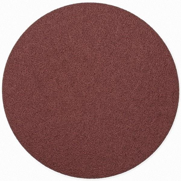 Merit Abrasives - 9" Diam, 40 Grit Aluminum Oxide Adhesive PSA Disc - Very Coarse, Black, Cloth Backing, Flexible - Benchmark Tooling