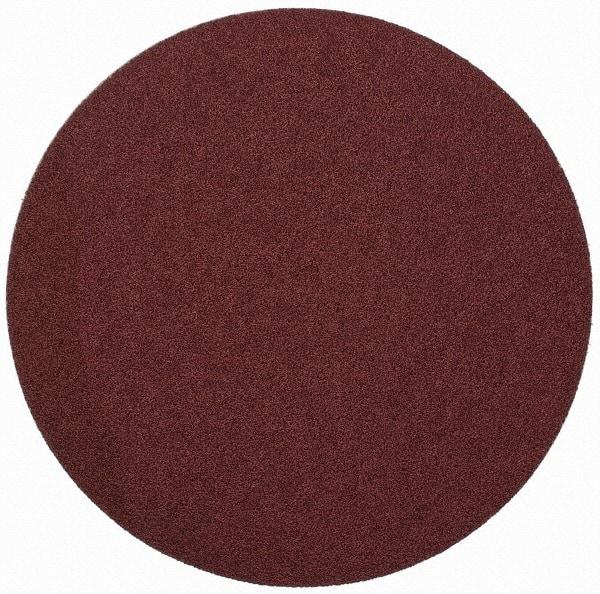 Merit Abrasives - 9" Diam, 50 Grit Aluminum Oxide Adhesive PSA Disc - Coarse Grade, Black, Cloth Backing, Flexible - Benchmark Tooling