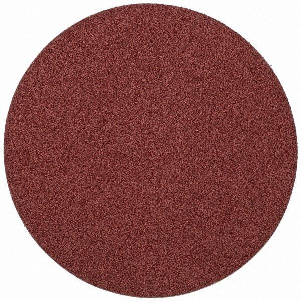 Merit Abrasives - 10" Diam, 36 Grit Aluminum Oxide Adhesive PSA Disc - Very Coarse, Black, Cloth Backing, Flexible - Benchmark Tooling