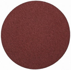 Merit Abrasives - 10" Diam, 40 Grit Aluminum Oxide Adhesive PSA Disc - Very Coarse, Black, Cloth Backing, Flexible - Benchmark Tooling