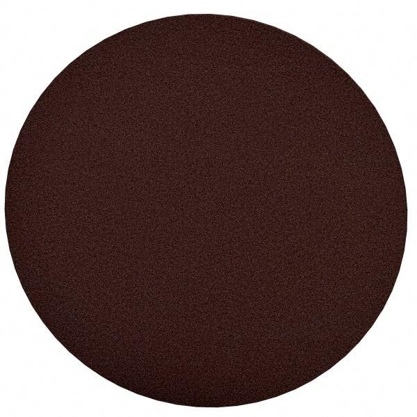 Merit Abrasives - 10" Diam, 120 Grit Aluminum Oxide Adhesive PSA Disc - Medium Grade, Black, Cloth Backing, Flexible, Use with Stationary Disc Sanders - Benchmark Tooling