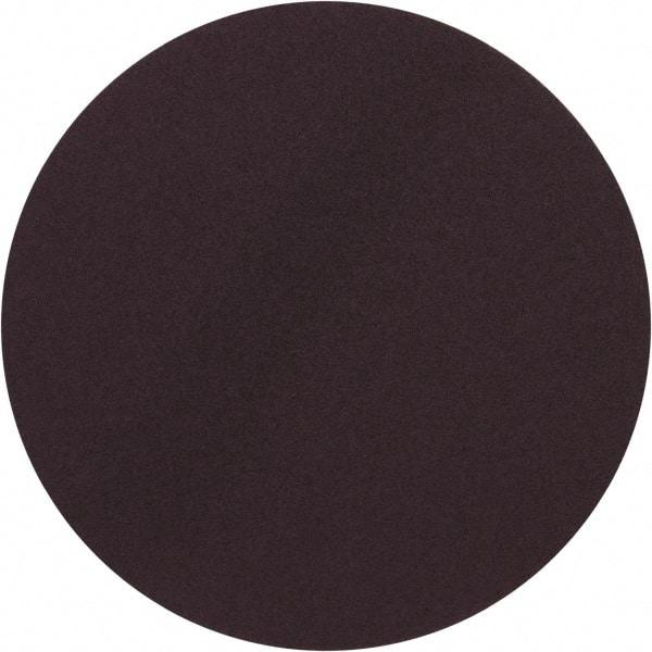 Merit Abrasives - 20" Diam, 36 Grit Aluminum Oxide Adhesive PSA Disc - Very Coarse, Black, Cloth Backing, Flexible - Benchmark Tooling