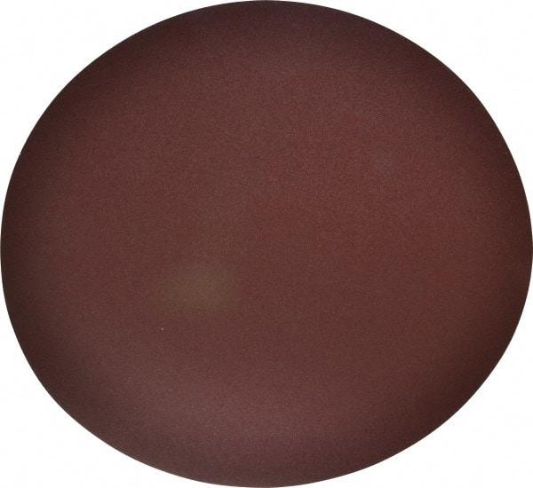 Merit Abrasives - 20" Diam, 60 Grit Aluminum Oxide Adhesive PSA Disc - Coarse Grade, Black, Cloth Backing, Flexible, Use with Stationary Disc Sanders - Benchmark Tooling