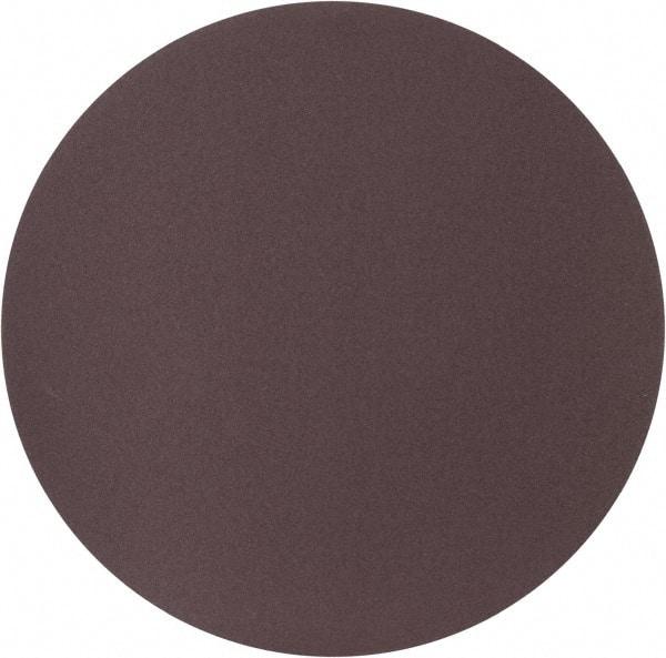 Merit Abrasives - 20" Diam, 80 Grit Aluminum Oxide Adhesive PSA Disc - Coarse Grade, Black, Cloth Backing, Flexible, Use with Stationary Disc Sanders - Benchmark Tooling